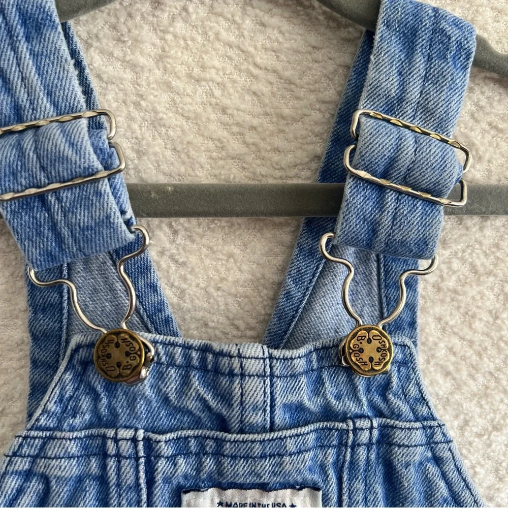 Osh Kosh B’Gosh Vintage Retro Toddler 100% Cotton Blue Denim Overalls Size‎ 3T